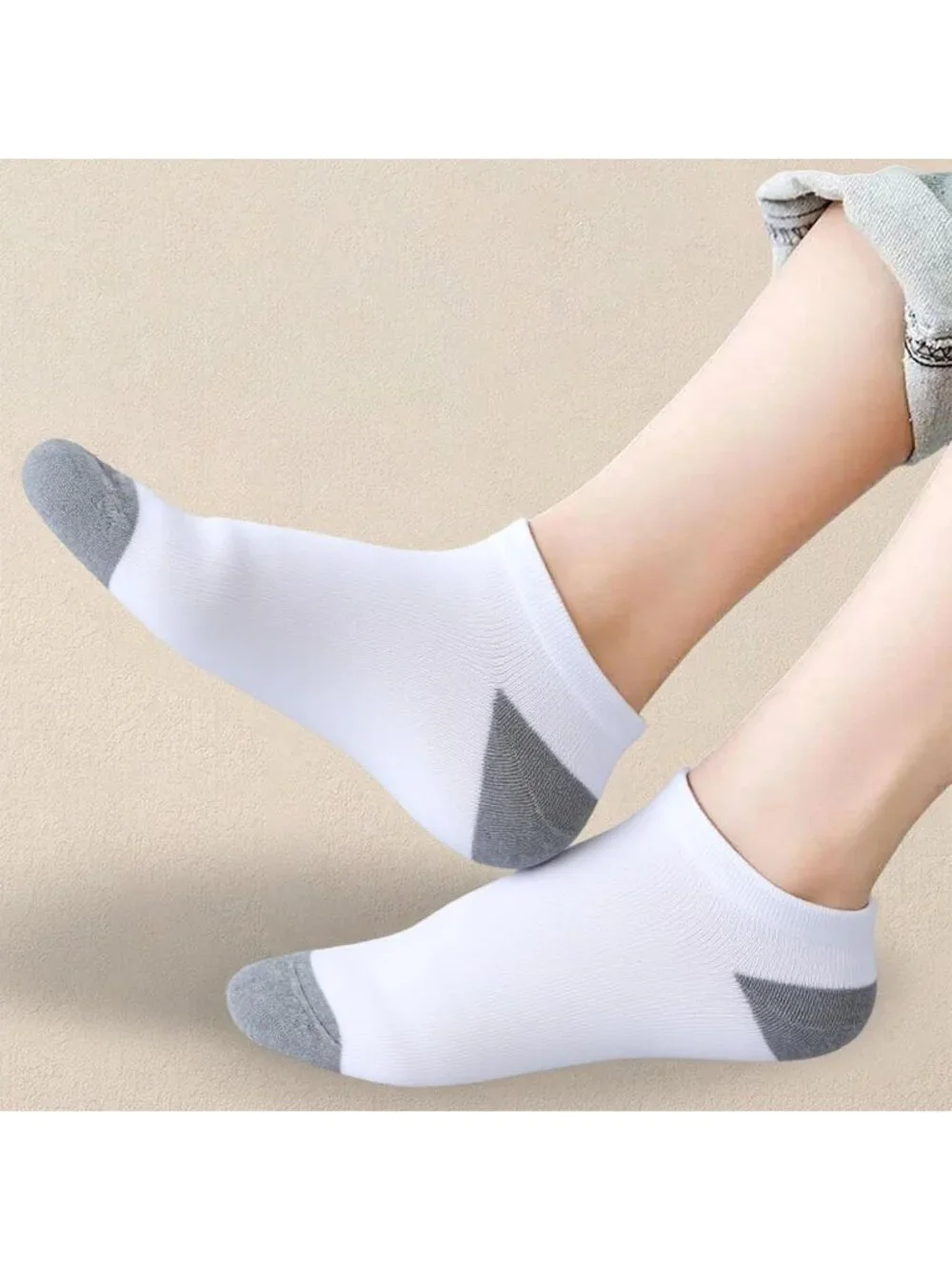 🧦Women's Black White 20 Pair Pairs Low Cut Ankle No Show Casual Athletic Socks